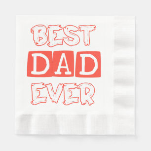 Vatertag Liebe Bester Vater je - Stilvolle Hommage Serviette
