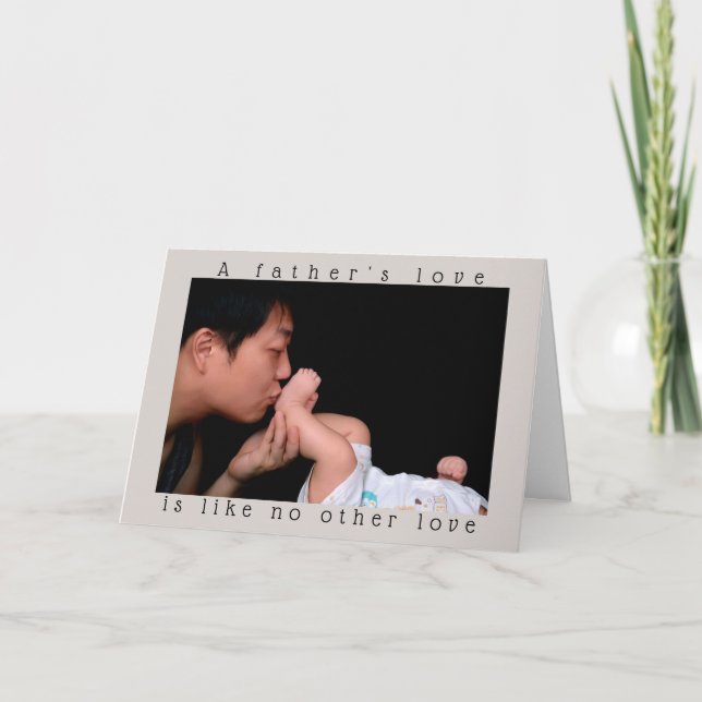 Vatertag | Liebe eines Vaters | Benutzerdefinierte Karte (Vorderseite)