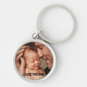 Vatertag, Liebe Sie Vater Foto Schlüsselanhänger