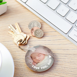 Vatertag Lieber Dich Foto Schlüsselanhänger