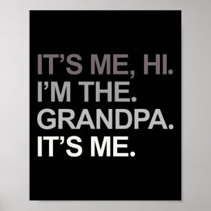 Vatertag lustig sein Ich Hi I&#; m der Opa sein Poster
