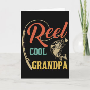 Vatertag Lustiger Angler Cool Grandpa Fisch Karte