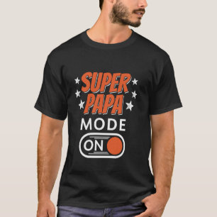 Vatertag Lustiger Super Papa Modus Ein T-Shirt
