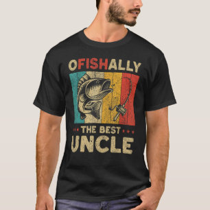 Vatertag Lustiges Angeln Ofishally Der Beste Onkel T-Shirt