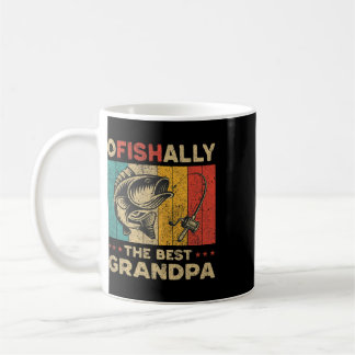 Vatertag Lustiges Angeln Ofishally Der beste Opa Kaffeetasse