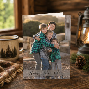 Vatertag Machen Sie Ihr eigenes Familienfoto Karte