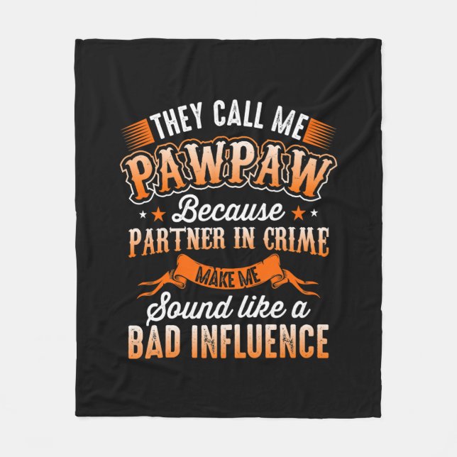 Vatertag | Männer, die mich Pawpaw nennen Fleecedecke (Vorderseite)