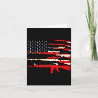 Vatertag Männer USA-Flagge Waffen 2a Änderung