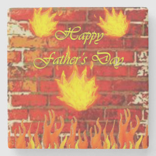 Vatertag Marmorstein Untersetzer