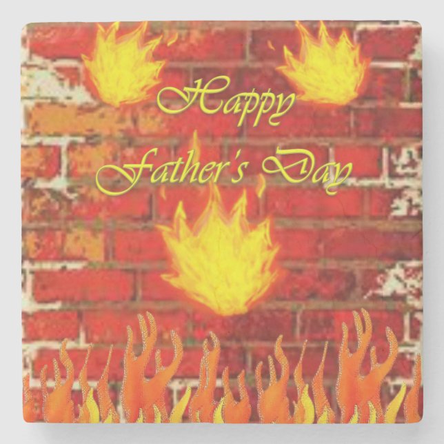 Vatertag Marmorstein Untersetzer (Vorderseite)