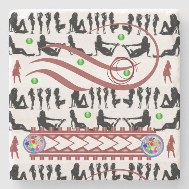 Vatertag Marmorstein Untersetzer (Vorderseite)