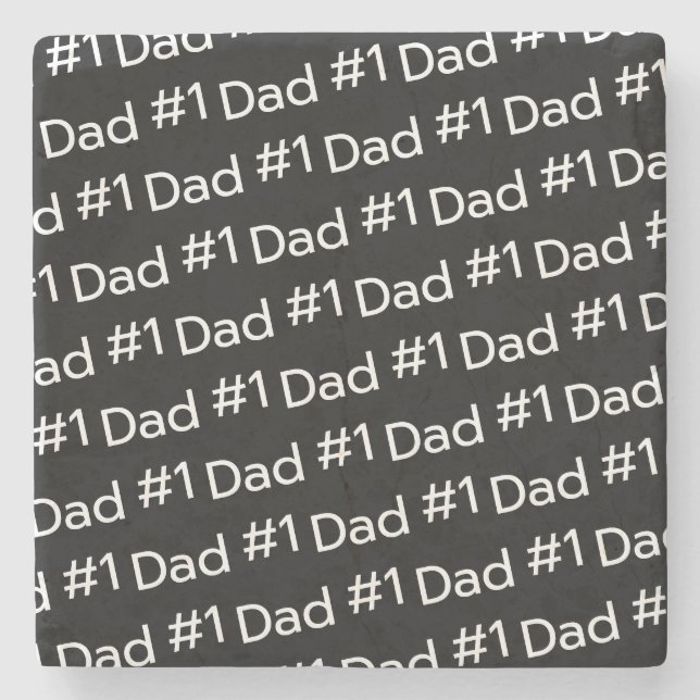 Vatertag Marmorstein Untersetzer (Vorderseite)