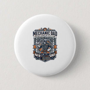 Vatertag Mechaniker Papa Shirt Lustiges Arbeitende Button