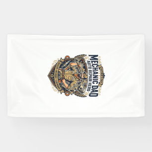 Vatertag Mechaniker Vater Shirt Lustig Arbeitender Banner