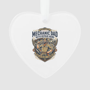 Vatertag Mechaniker Vater Shirt Lustig Arbeitender Ornament