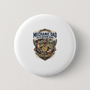 Vatertag Mechaniker Vater Shirt Lustiges Arbeitend Button