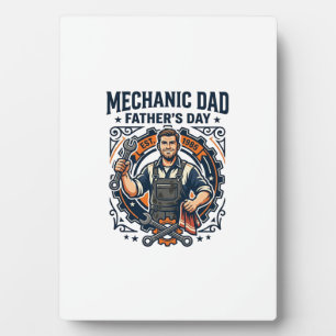 Vatertag Mechaniker Vater Shirt Lustiges Arbeitend Fotoplatte