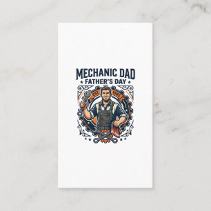 Vatertag Mechaniker Vater Shirt Lustiges Arbeitend Visitenkarte