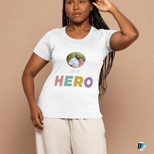 Vatertag   Mein Held   Foto mit Vater T-Shirt