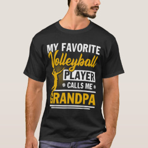 Vatertag Mein Lieblings-Volleyball-Spieler ruft M T-Shirt