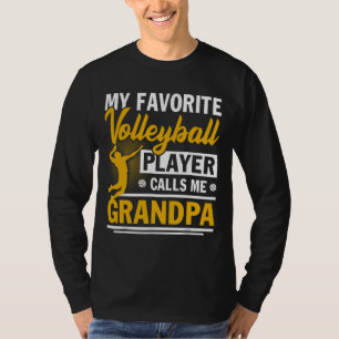Vatertag Mein Lieblings-Volleyball-Spieler ruft M T-Shirt