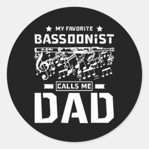Vatertag Mein Lieblingsboonist nennt mich Vater Runder Aufkleber
