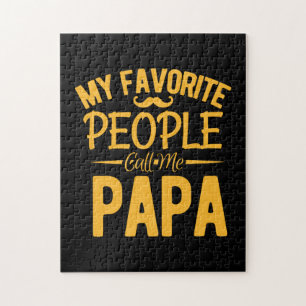 Vatertag Meine Lieblingsmenschen nennen mich Papa Puzzle