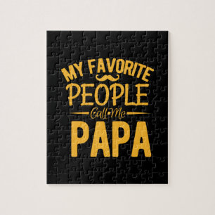 Vatertag Meine Lieblingsmenschen nennen mich Papa Puzzle