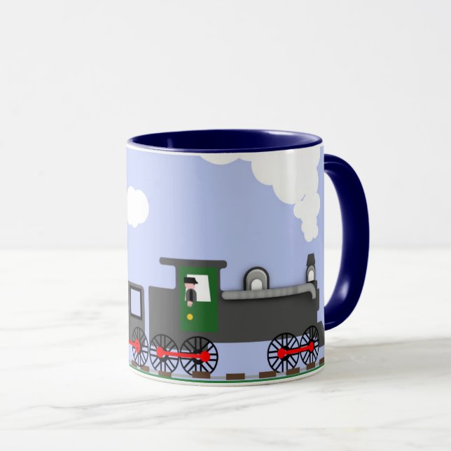 Vatertag mit Zug Tasse (VorderseiteRechts)