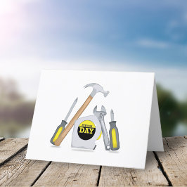Vatertag Moderne einfache Werkzeuge Whimsical Feiertagskarte