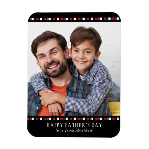 Vatertag Modernes Personalisiertes Foto Magnet