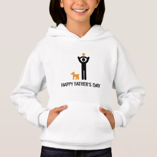 Vatertag niedlich und einfach gestaltet hoodie
