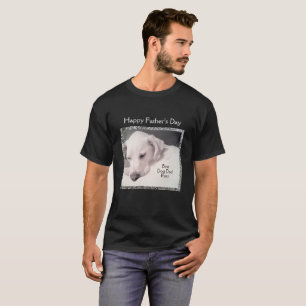 Vatertag Niedlicher Welpenhund Schnee Winter T-Shirt