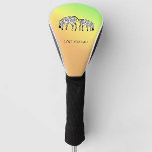 Vatertag, Niedliches Glück Kenyan Zebras Golf Headcover
