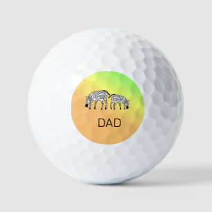 Vatertag, Niedliches Glück Kenyan Zebras Golfball
