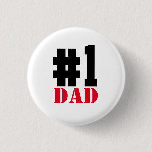 Vatertag Nummer 1 Papa Button