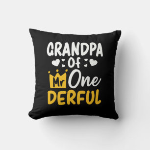 Vatertag Opa von Mr Onederful 1. Geburtstag Kissen