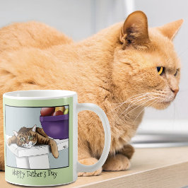Vatertag Orange Tabby Cat Kaffeetasse