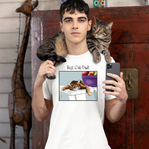 Vatertag Orange Tabby Cat T-Shirt