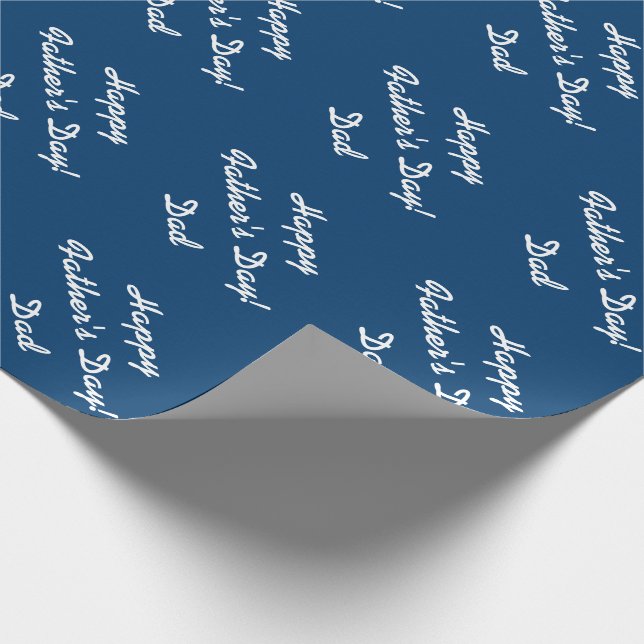 Vatertag Packpapier für Papa | Navy (Ecke)