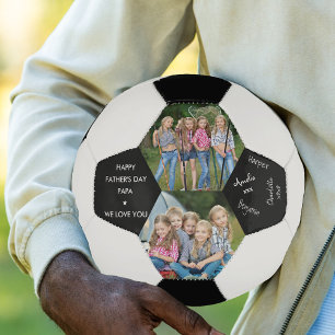 Vatertag Papa 2 Foto Unterschrift Fußball Ball