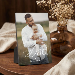 Vatertag Papa & Baby Personalisiertes Fotogeschenk Fotoplatte