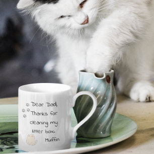 Vatertag Papa-Geschenk von der Katze Lustig Kaffeetasse