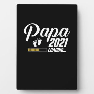 Vatertag Papa Loading 2021 Erster Vater Fotoplatte