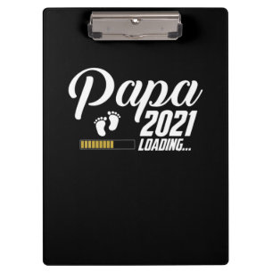 Vatertag Papa Loading 2021 Erster Vater Klemmbrett