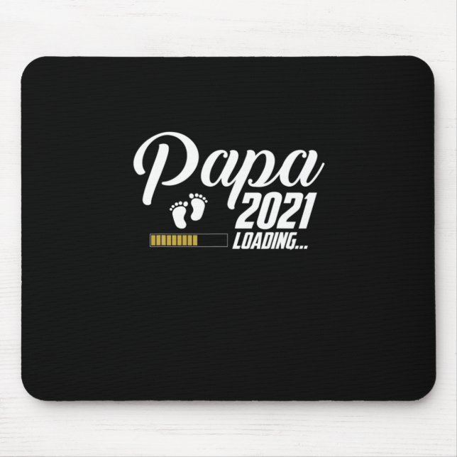 Vatertag | Papa Loading 2021 Erster Vater Mousepad (Vorne)