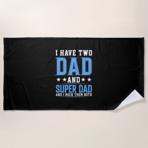Vatertag Papa Und Super Papa Ich Rock Sie Strandtuch