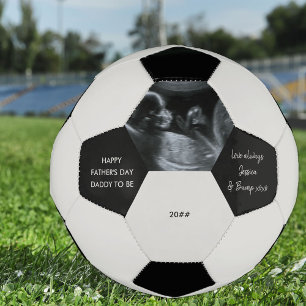 Vatertag Papa zu Sonogram Foto Custom Fußball