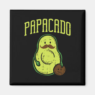 Vatertag Papacado Papa Avocado Funny Vegan Guac Magnet