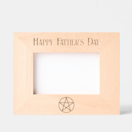 Vatertag-Pentagramm Geätzte Rahmen